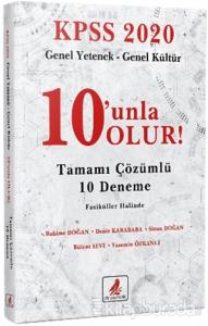 KPSS 2020 Genel Yetenek - Genel Kültür 10'unla Olur! Tamamı Çözümlü 10 Deneme