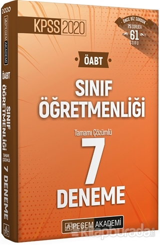 2020 KPSS ÖABT Sınıf Öğretmenliği Tamamı Çözümlü 7 Deneme