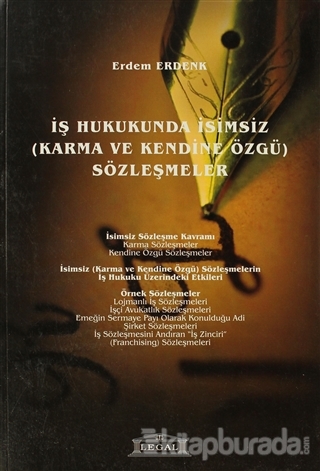 İş Hukukunda Karma ve Kendine Özgü İsimsiz Sözleşmeler