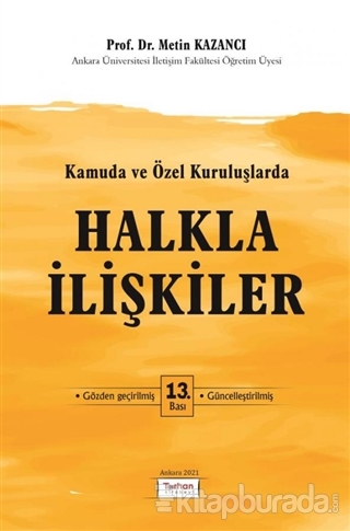 Kamuda ve Özel Kuruluşlarda Halkla İlişkiler