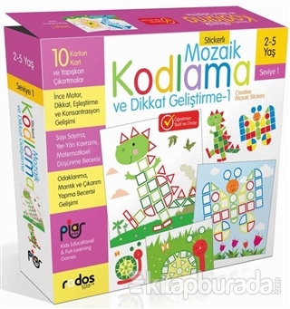 Stickerlı Mozaik Kodlama ve Dikkat Geliştirme - 1